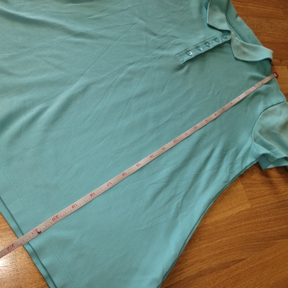 Lands' End teal Polo Shirt x-small - Picture 9 of 9